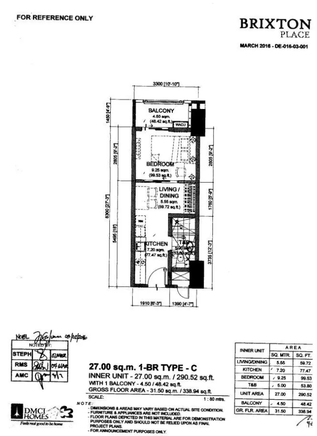 DMCI Homes Brixton Place Affordable 1 Bedroom with Parking For Rent Pasig City07