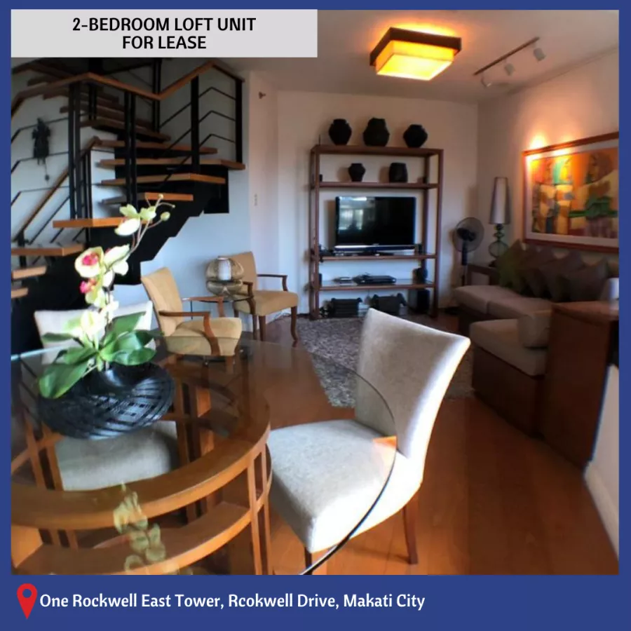 "One Rockwell East Tower, 2-Bedroom Loft For Lease at Makati City"02