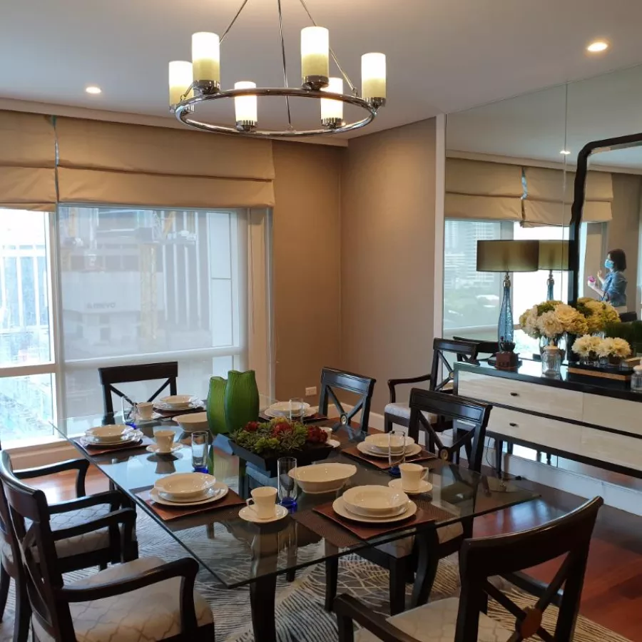 "3BR One Roxas Triangle Manila Bay: 309m2, FF, 3 Parking, P222,895/Mo. only!"03