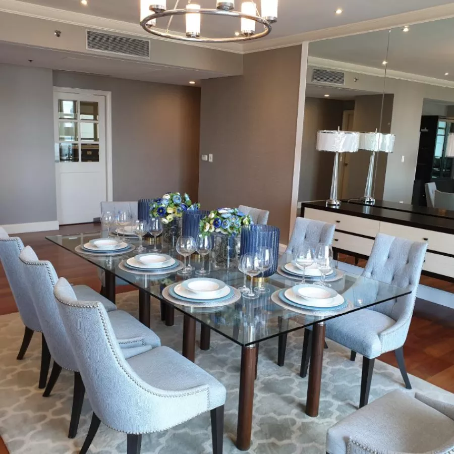 "3BR One Roxas Triangle Bel Air: 286m2, FF, Nicely Interiored, 3Pkg, P219,950/mo."05