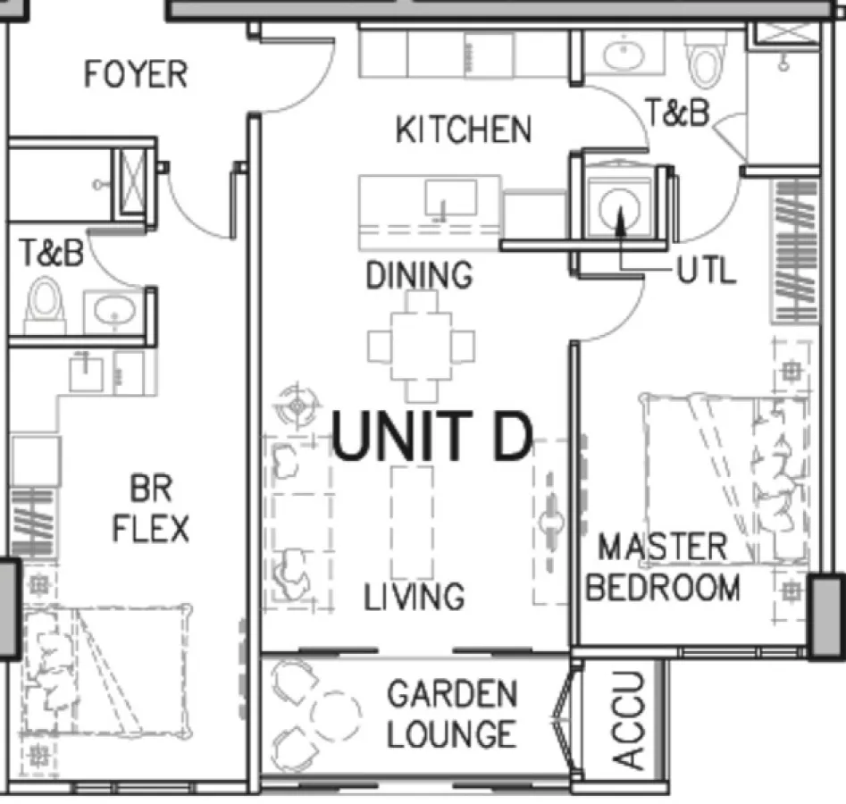 "Arbor Lanes For Rent 94 sqm 2 Bedroom Unit, Western Bicutan, Taguig City"09