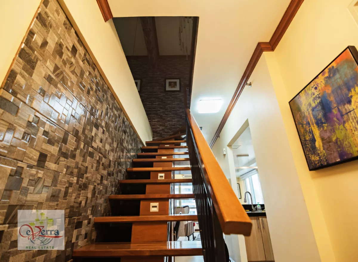 "2-Bedroom Bi-Level Unit with Parking, The Columns Legazpi, Makati City"10