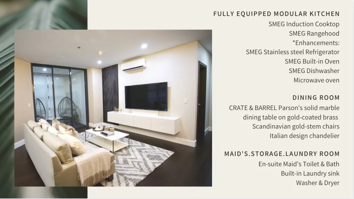 "2BR Garden Towers  Sky Garden, 137m2, FFurnished, 1 Parking, P180,000/m"07