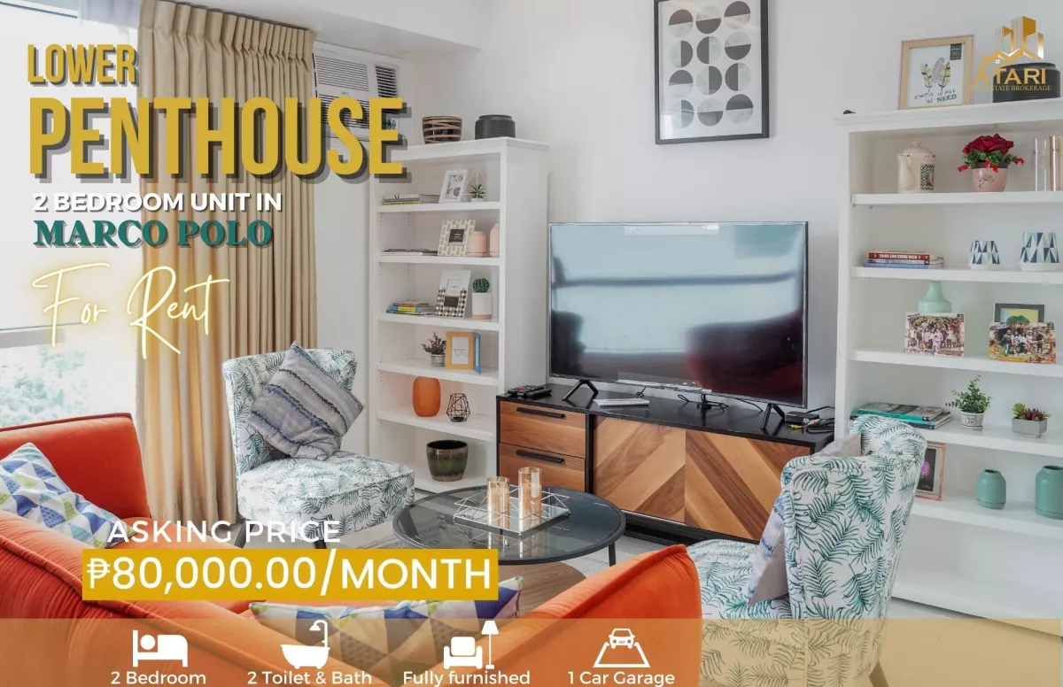 "2 Bedroom Unit Lower Penthouse for Rent at Marco Polo Residences, Cebu City"01