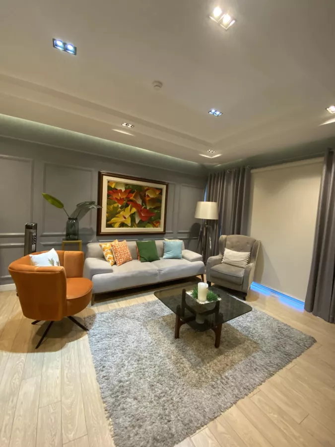 "FOR RENT: FULLY FURNISHED 1 BEDROOM WITH BALCONY, ONE SHANGRI-LA PLACE SOUTH"02