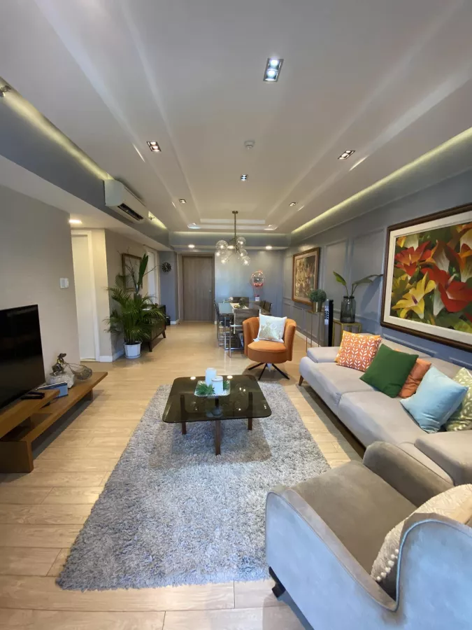 "FOR RENT: FULLY FURNISHED 1 BEDROOM WITH BALCONY, ONE SHANGRI-LA PLACE SOUTH"08