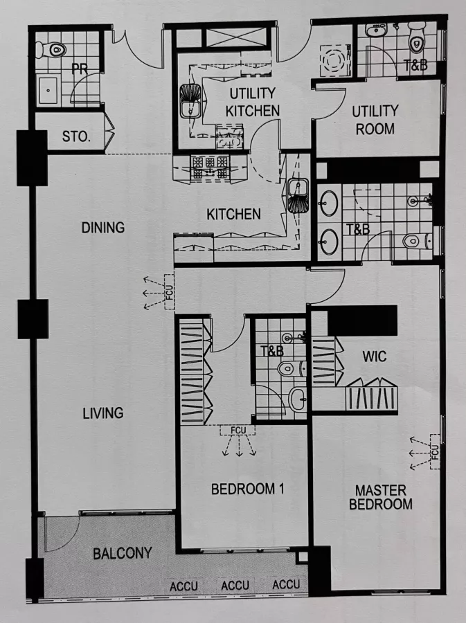 "2 Bedroom Unit at Two Maridien, Taguig City 129sqm for 120K"05