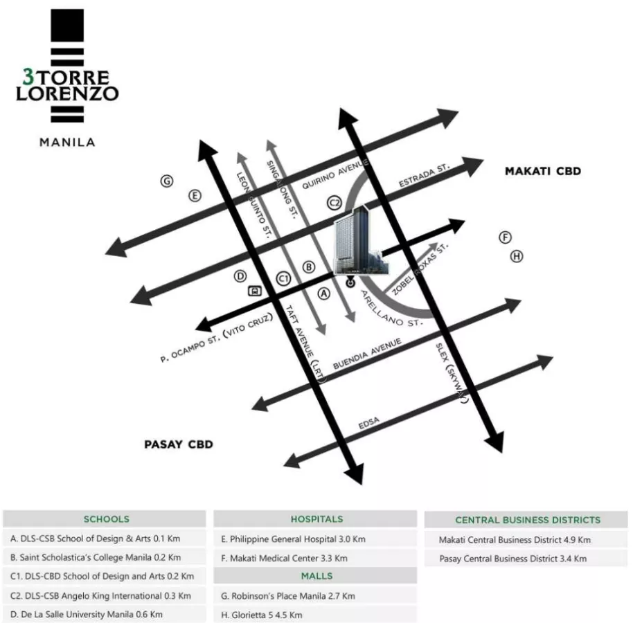 "Studio Unit For Rent at 3Torre Lorenzo, Manila near DLSU, CSB"04