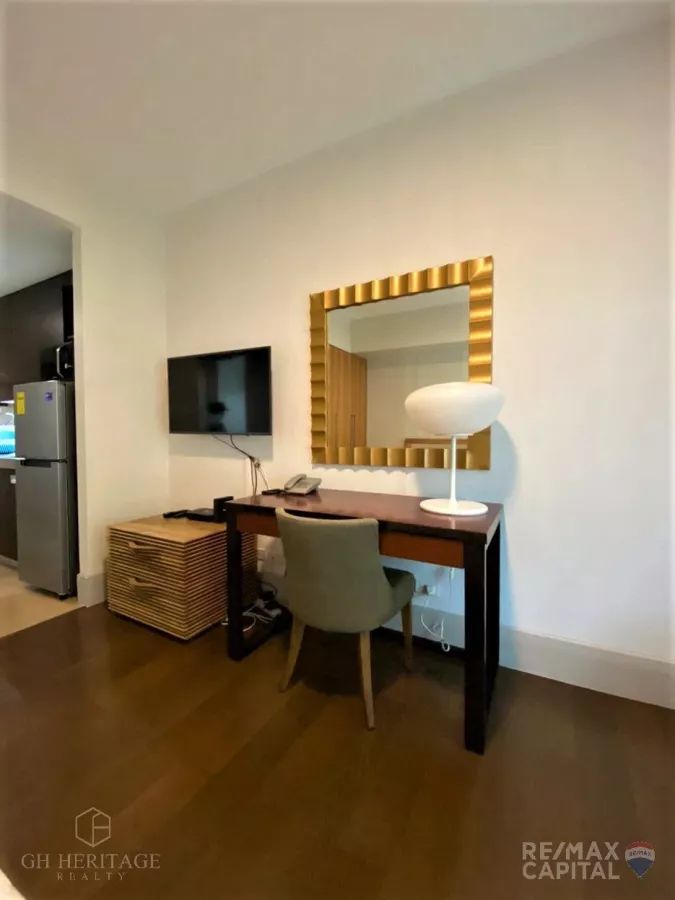 "Fully Furnished Studio Unit for Lease in Edades Tower, Rockwell, Makati City"03