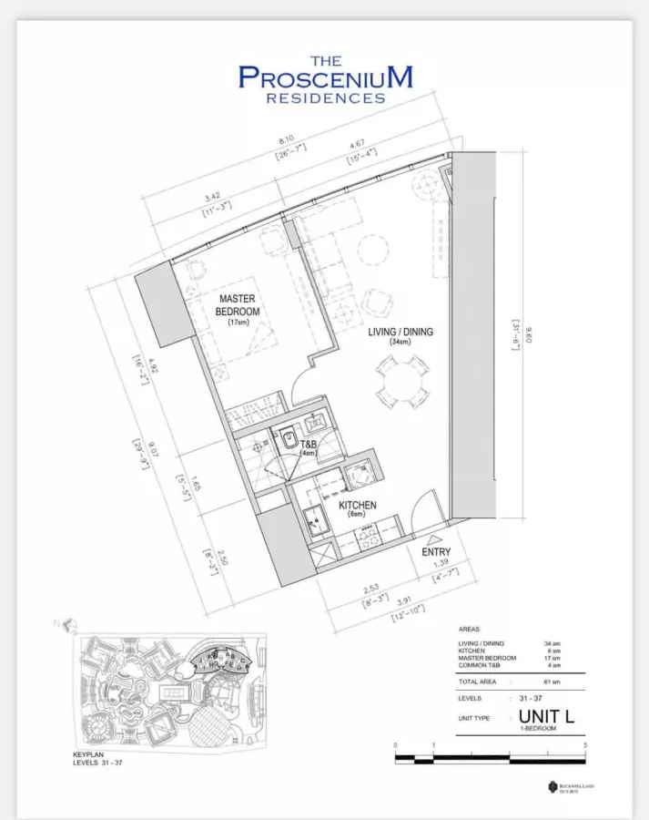 The Proscenium Residences brand new 1BR Condo unit for lease at Makati03