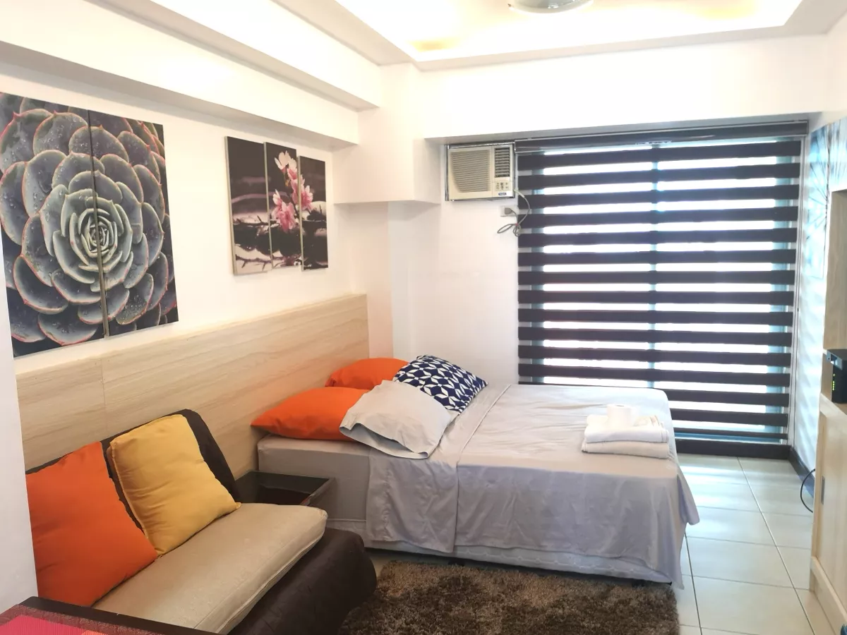 "Fully-Furnished, 40 sqm Large Studio w/ Balcony For Lease at Mandaluyong City"02