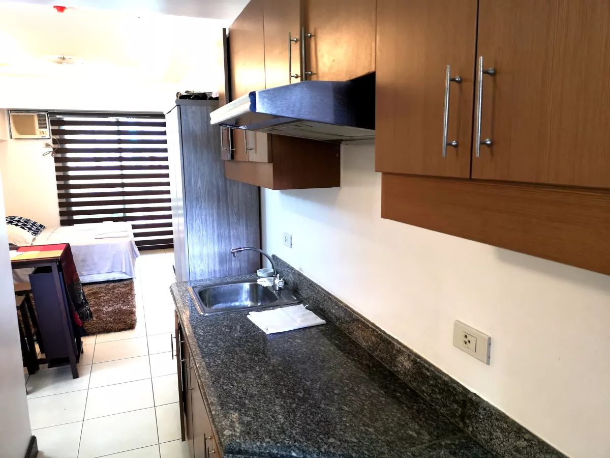 "Fully-Furnished, 40 sqm Large Studio w/ Balcony For Lease at Mandaluyong City"04