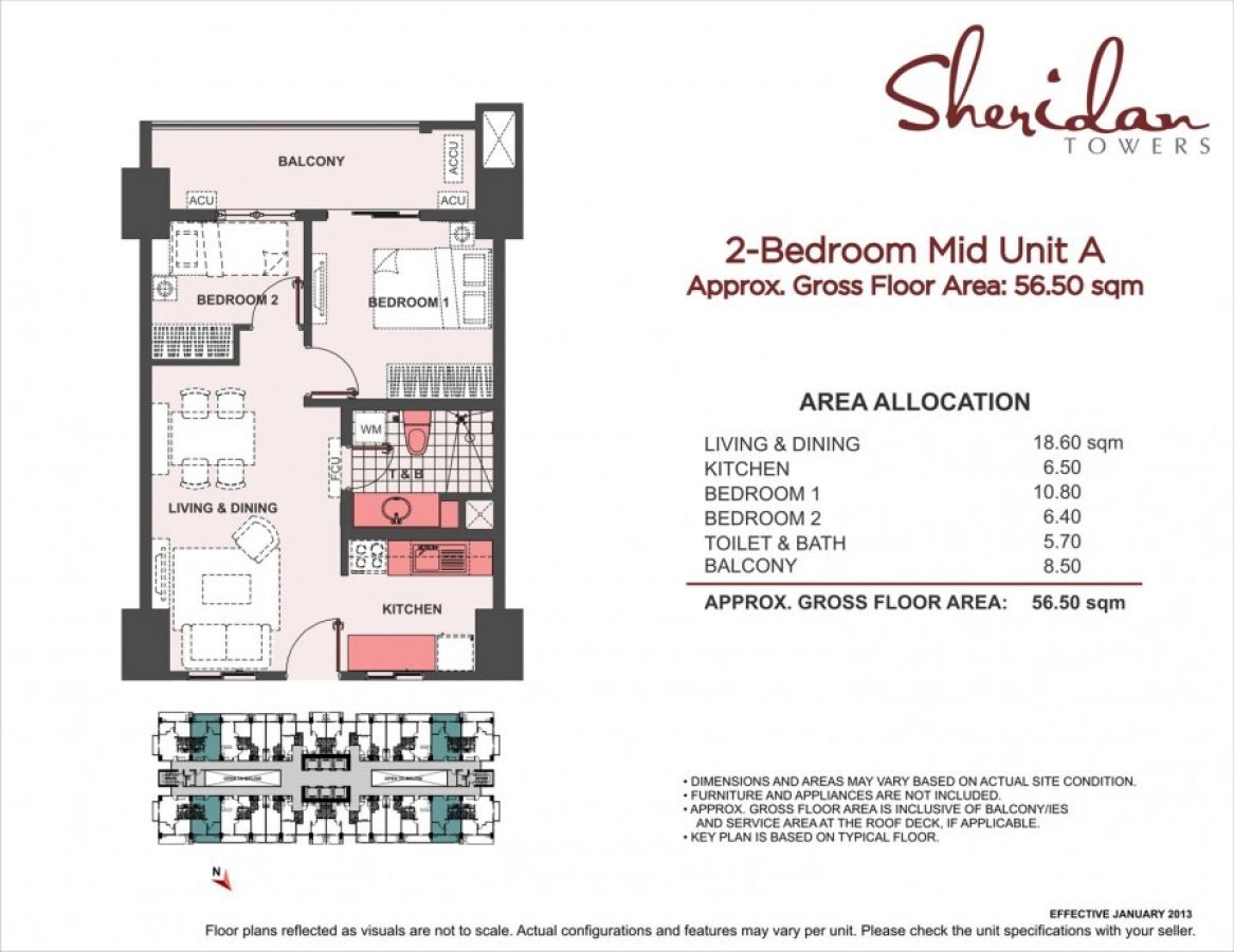 2 Bedroom Condo For Rent Sheridan Towers Highway Hills Pioneer Area Mandaluyong07