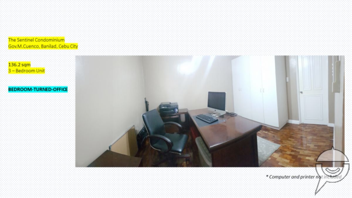 "Sentinel Condominium for Rent - 136.20 sqm 3-BRM Unit in Banilad, Cebu"10
