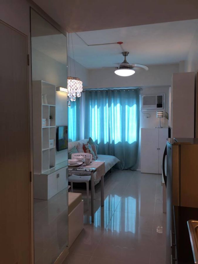 Fully Furnished 1 Bedroom SM Blue Residences Katipunan For Lease10