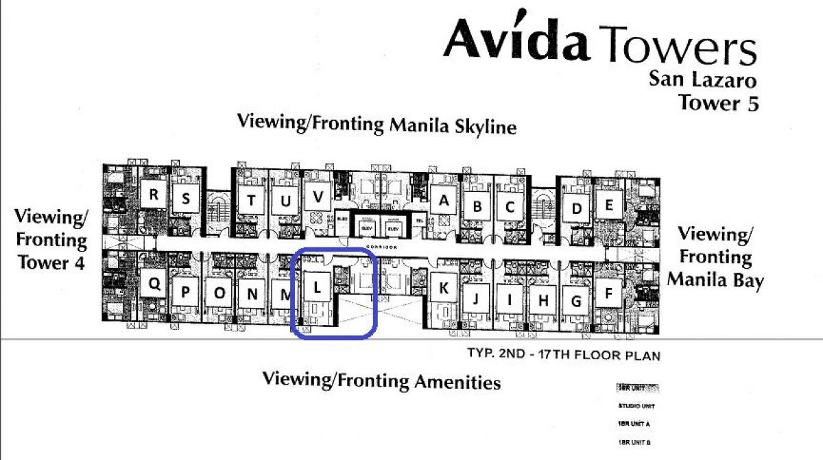 1BR unit for rent near UST at AVIDA Towers San Lazaro07