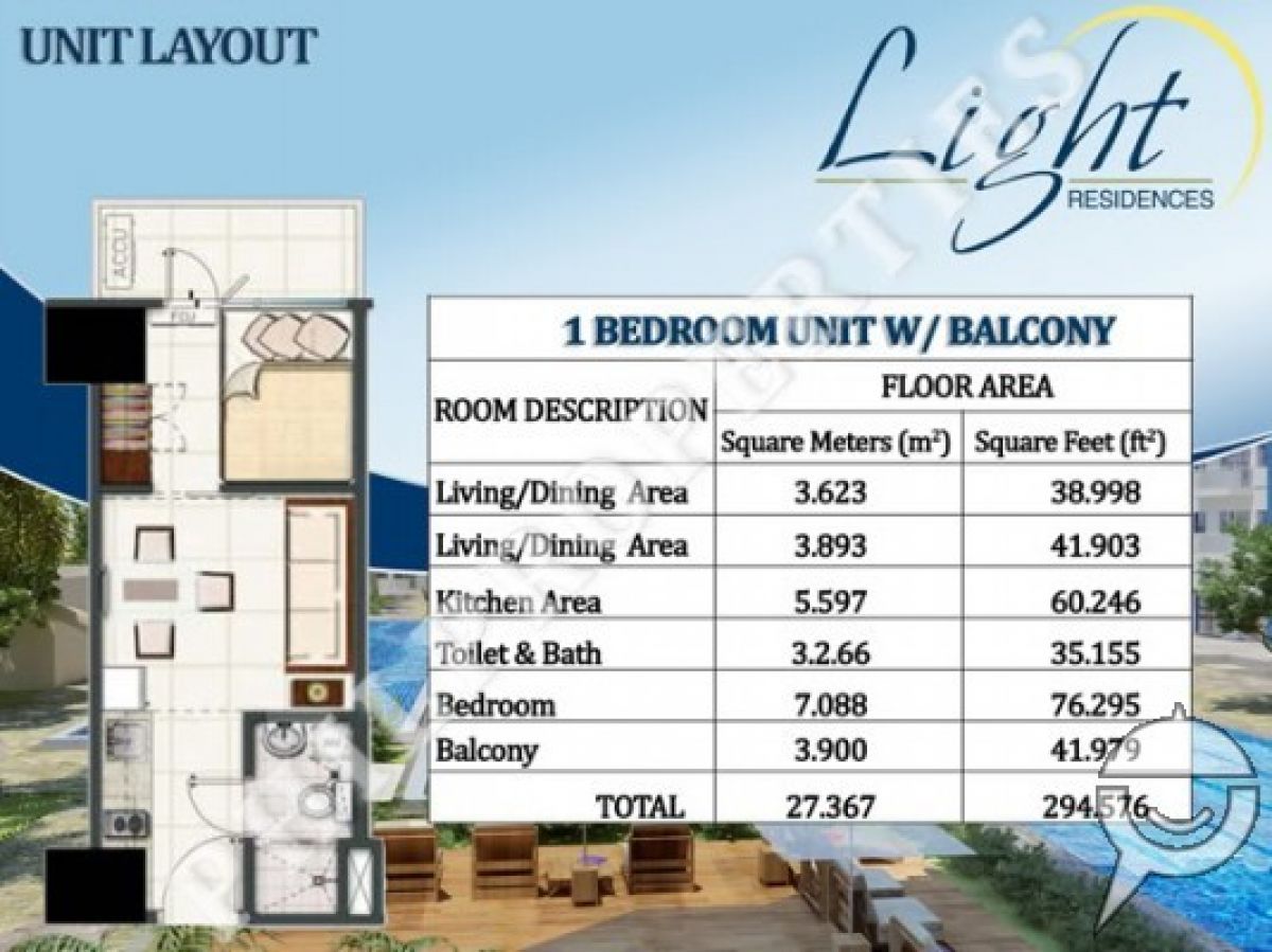 SM Light Residences 1-bedroom for Lease03