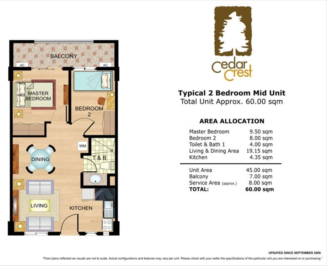 Affordable 2 Bedroom with Parking For Rent Cedar Crest Acacia03