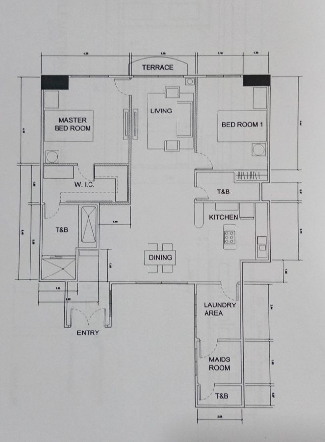 2 Bedroom Bare for Rent Horizon Condominium Ortigas Center Pasig City03