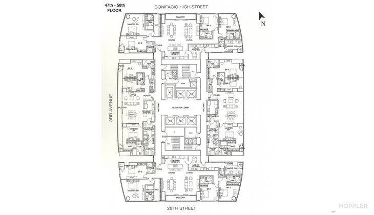 "2BR Condo for Rent in The Suites at One Bonifacio High Street, BGC - Bonifacio Global City, Taguig"10