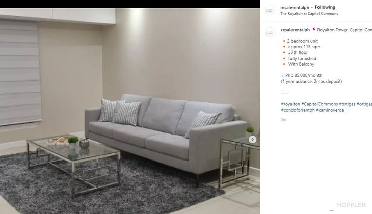 "2BR Condo for Rent in The Royalton at the Capitol Commons, Oranbo, Pasig"04