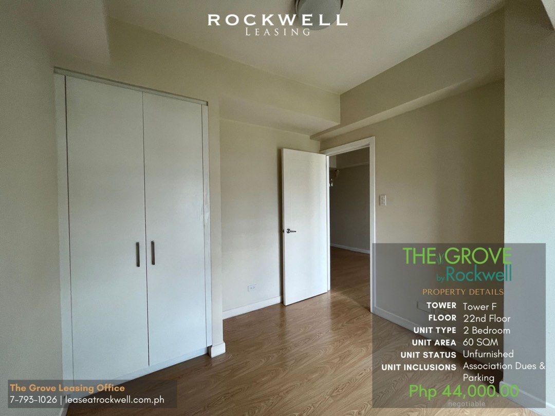 For Rent Two Bedroom Units in The Grove by Rockwell in Pasig02