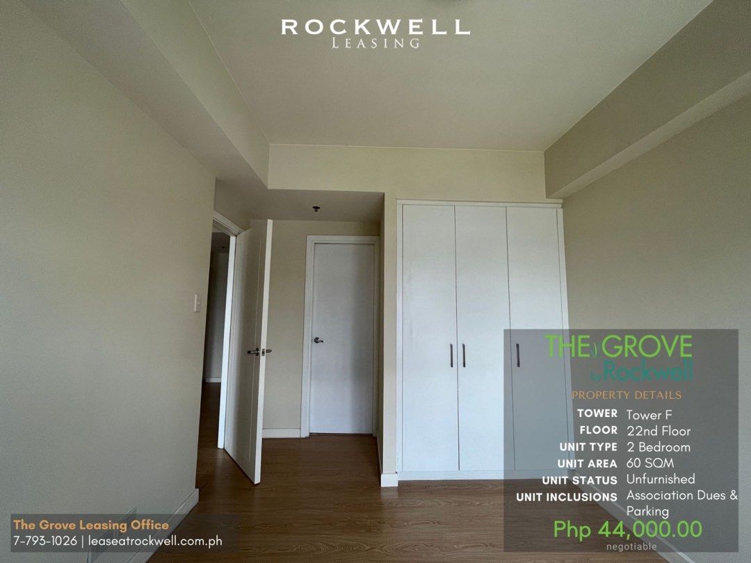 For Rent Two Bedroom Units in The Grove by Rockwell in Pasig03