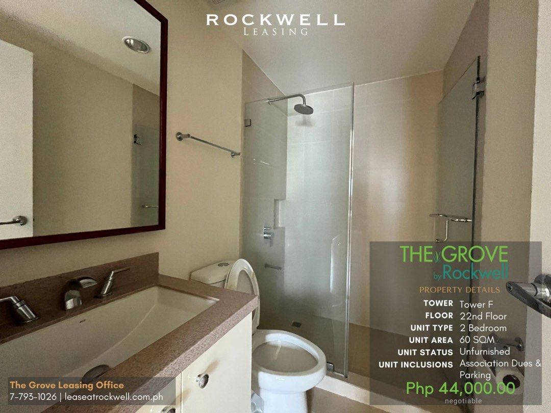 For Rent Two Bedroom Units in The Grove by Rockwell in Pasig04