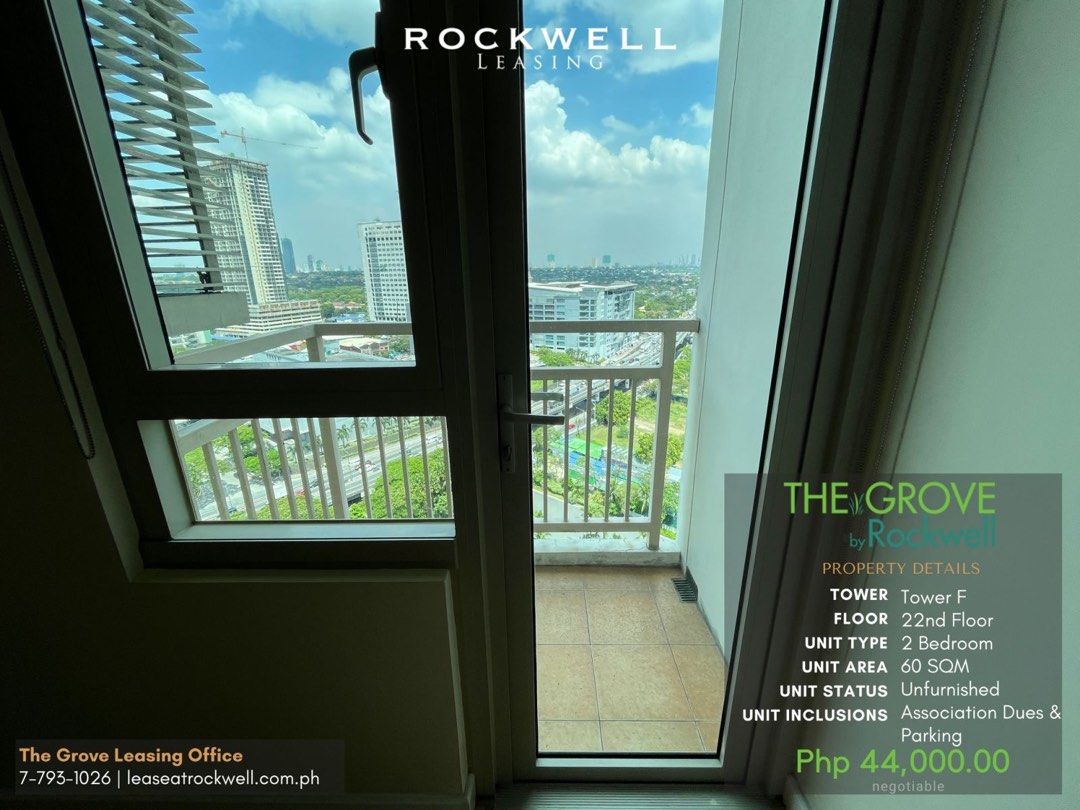 For Rent Two Bedroom Units in The Grove by Rockwell in Pasig05