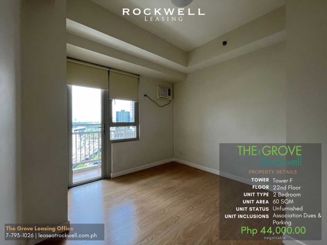 For Rent Two Bedroom Units in The Grove by Rockwell in Pasig06