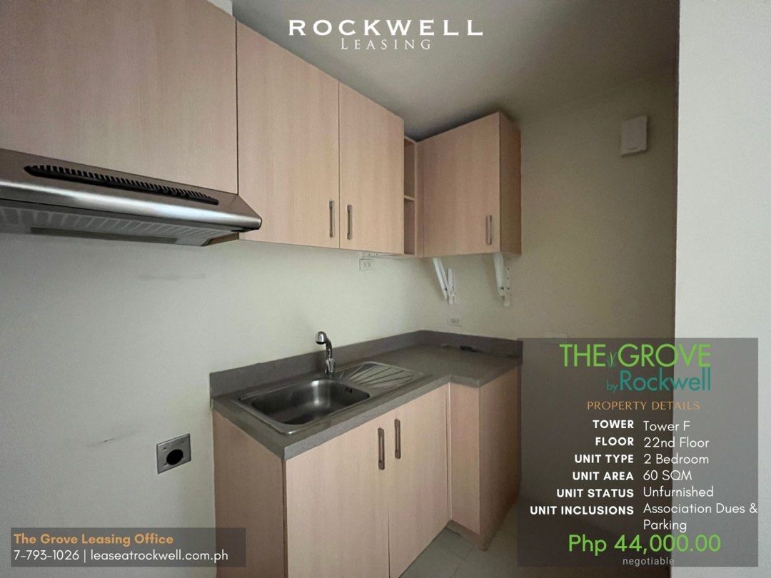 For Rent Two Bedroom Units in The Grove by Rockwell in Pasig08