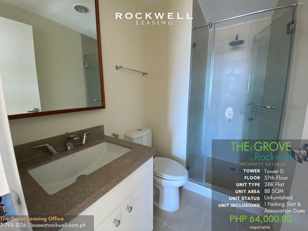 For Rent Two Bedroom Unfurnished in The Grove by Rockwell04