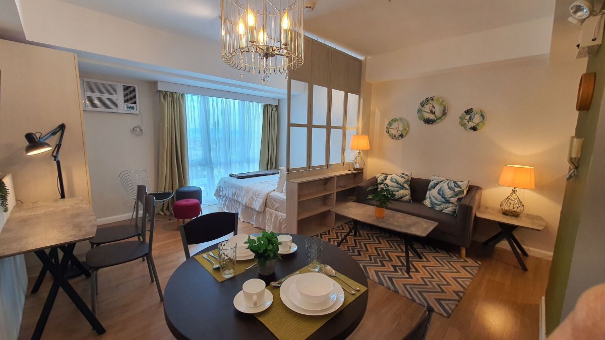 "Fully Furnished Abreeza Place Studio Type Condominium For Lease, Davao City"01