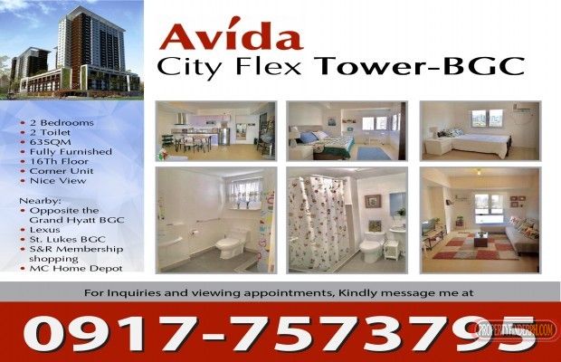 Avida- For Rent City Flex Tower-BGC01