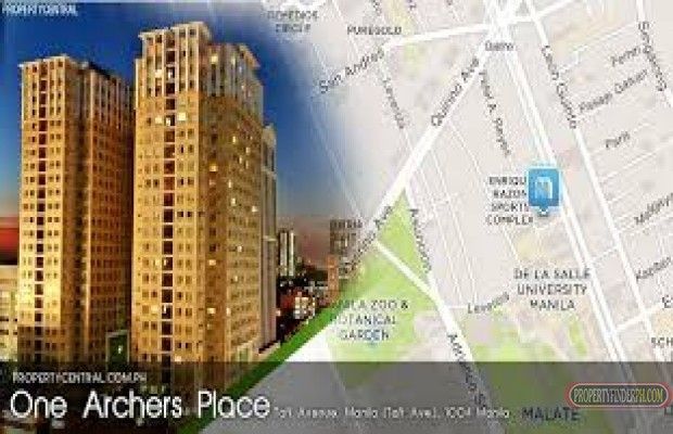 Studio Unit for Rent  beside DLSU at One Archers Place-West Tower. fac03