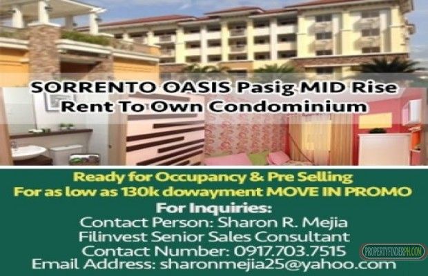 SORRENTO OASIS Pasig MID Rise Rent To Own Condominium01