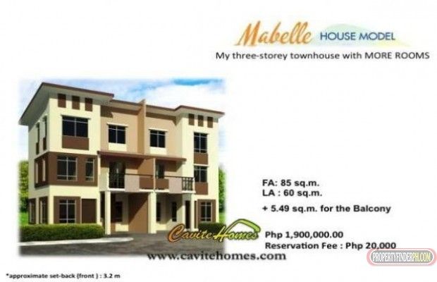 "3 Storey, 4 Br, 3TB, Mabelle Townhouse, Imus Cavite House and Lot, 15"03