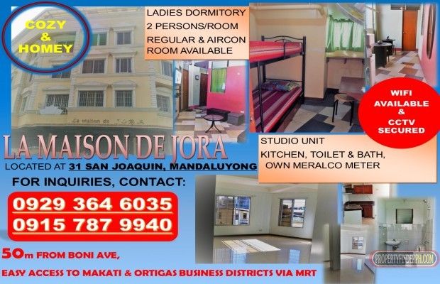 Ladies Dormitory/Bed space -A COZY AND HOMEY LIVING JUST 50M AWAY FROM01