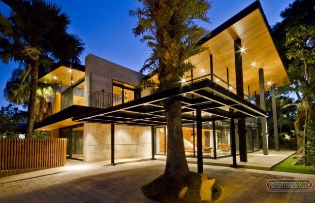 FOR LEASE AYALA ALABANG MODERN MID-CENTURY STYLE 5 BEDROOM HOME01