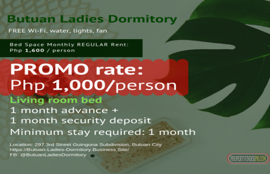 "Bed Space in Ladies Dormitory For Rent, Butuan City"02