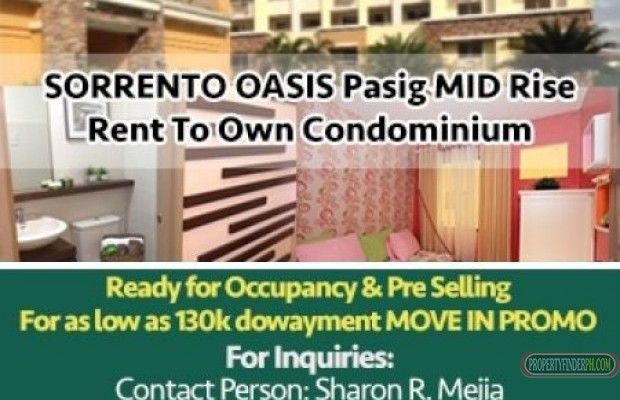 SORRENTO OASIS Pasig MID Rise Rent To Own Condominium01