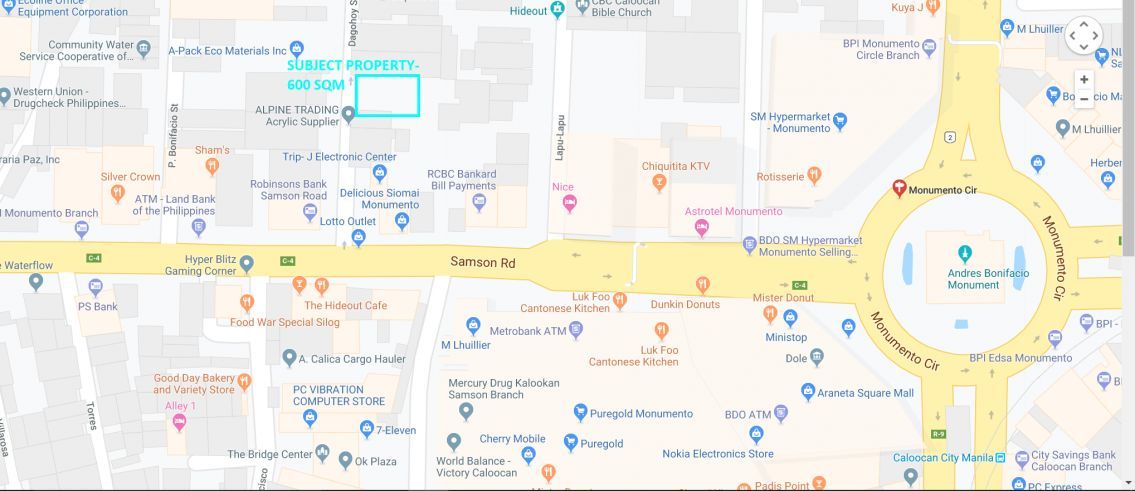 600 Sqm Commercial Lot for Rent - beside Monumento Circle03