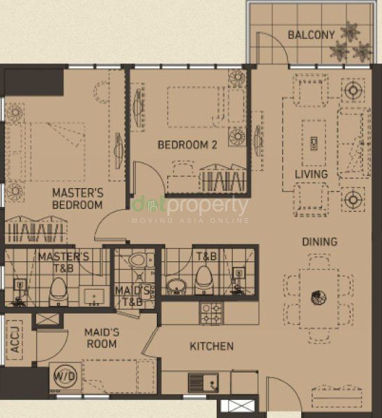 For Rent 2 Bedroom Condo with Parking at Portico Pasig.03