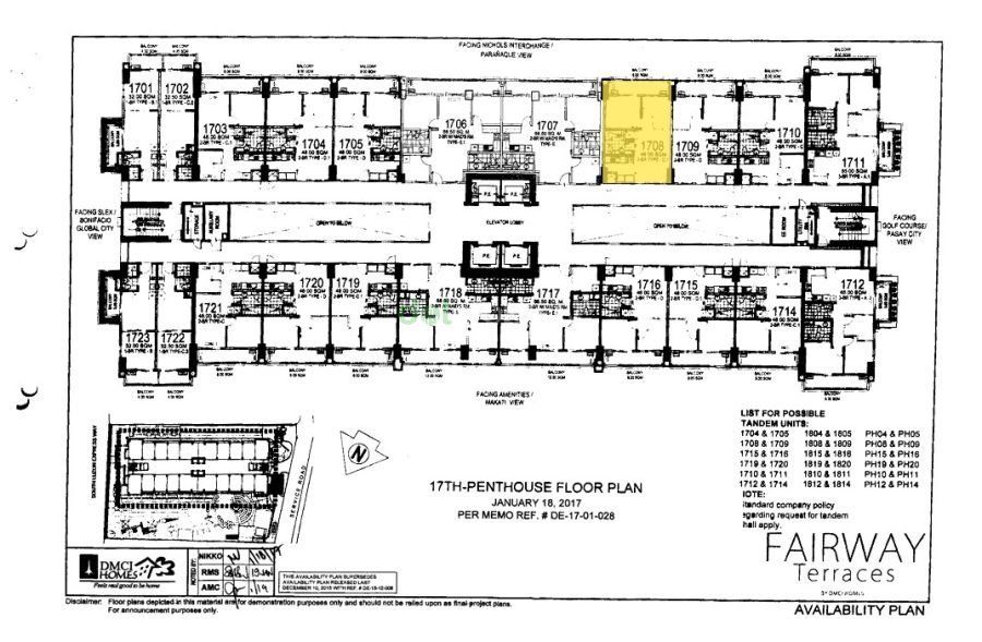 NEW For Rent 2 Bedroom Penthouse with Parking Fairway Terraces Pasay.03