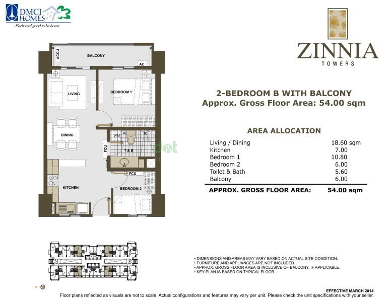 For Rent 2 Bedroom Bare in Zinnia Tower EDSA Munoz Quezon City.04