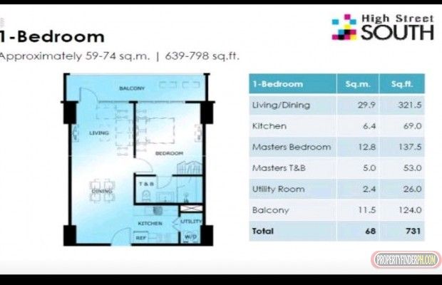 1 bedroom fully furnished at One Maridien Tower03