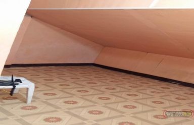 "One studio ( attic) type room, 3rd Floor, almost 35 squaremeter, own T"02
