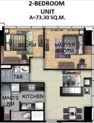 Two Bedroom Unit for Rent in One Uptown Residences Fort Bonifacio BGC02