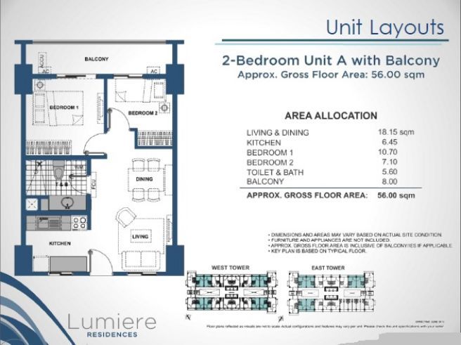2BR Furnished Unit for Rent in Lumiere Residences Pasig City near Orti03