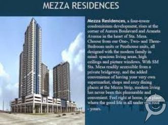 FOR RENT studio and 1 bedroom at SMDC MEZZA Residences beside UERM02